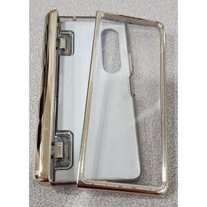 I-Blason Blue Gold Cosmo For Samsung Galaxy Z Fold 4 Case W/Pen Holder